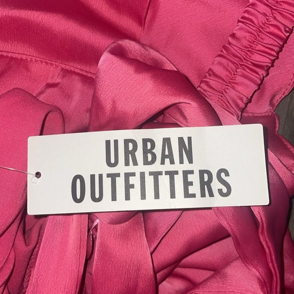 NWT Urban Outfitters Barbie Pink Corset Ribbon Satin Dress XS #barbiecore - Picture 8 of 11